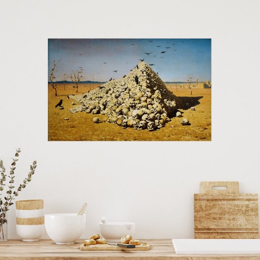 Die Apotheose des Krieges durch Vasily V. Vereshch Poster (Küche)