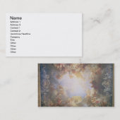 Die Apotheose von Herkules, von der Decke von Th Visitenkarte (Vorne/Hinten)