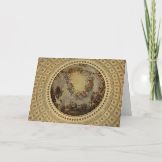 Die Apotheose von Washington - Hauptstadt Rundbau Karte (Vorderseite)