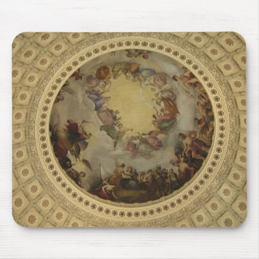 Die Apotheose von Washington - Hauptstadt Rundbau Mousepad (Vorne)
