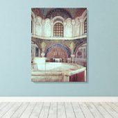 Die Apsis mit dem Taufe-Schriftart Leinwanddruck (Insitu (Holzboden))