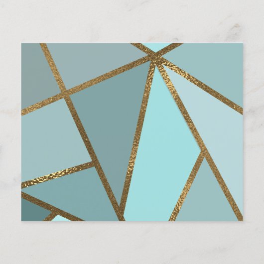 Die Aquamarine Bronze der Moderne Hochzeit im Meer (Rückseite)