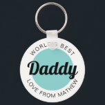 Die Aquamarine Grün-Großmutter der modernen Welt Schlüsselanhänger<br><div class="desc">Der beste Papa-Großvater der modernen Welt - Aquamariner grüner Schlüsselanhänger</div>