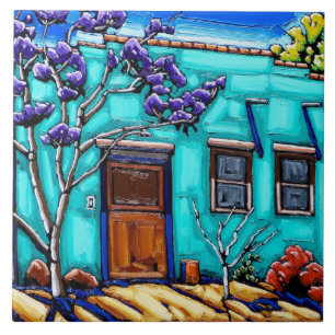 Die aquamarine grüne Tucson-Barrio-Fliese Fliese