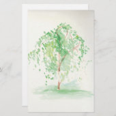 Die Aquarell-Weide stationär Briefpapier (Vorne/Hinten)
