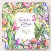 Die Aquarellblüte Getränkeuntersetzer (Vorderseite)