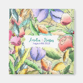 Die Aquarellblüte Magnet (Vorne)