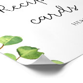 Die Aquarellsonnenblume verlasse hier Ihre Rezepti Poster (Ecke)