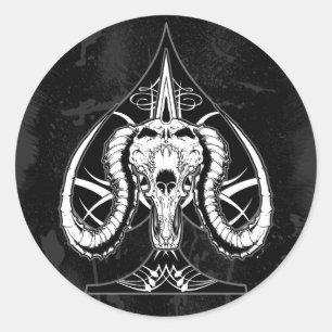 Die Ära der Spades Runder Aufkleber