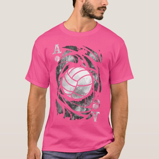 Die Ära serviert feinen Volleyball T-Shirt (Vorderseite)