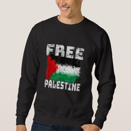 Die arabische Flagge des freien palästinensischen Sweatshirt (Vorderseite)