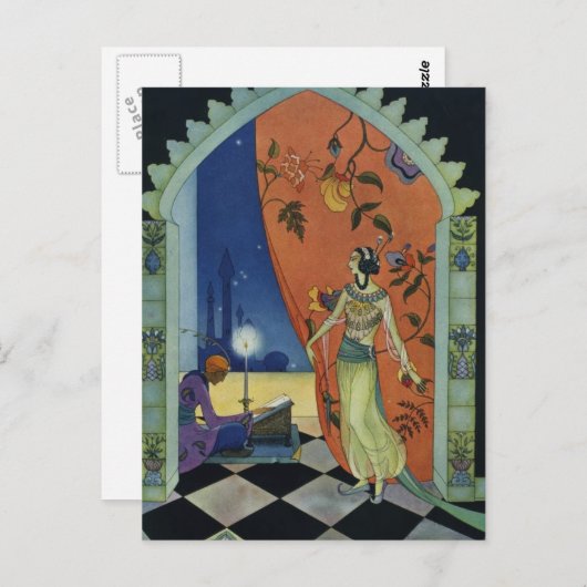 Die arabischen Nächte in Sterret Postkarte (Vorne/Hinten)