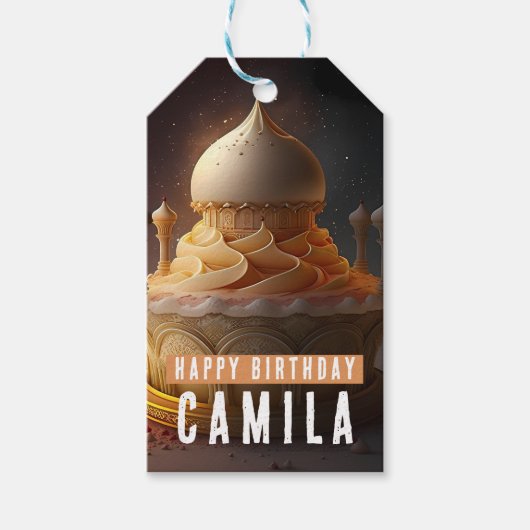 Die arabischen Nächte zum Geburtstag - Geschenkanhänger (Vorderseite)