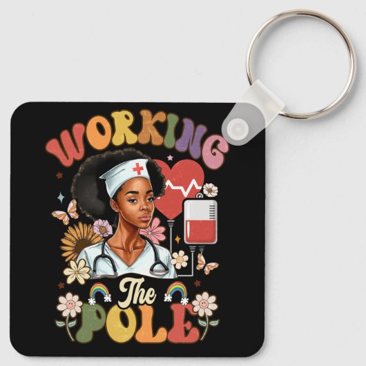 Die Arbeit an dem Pole Funny ICU Nurary Emergency Schlüsselanhänger (Rückseite)