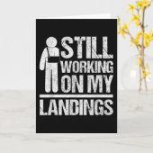 Die Arbeit an meinen Landungen wird bald gut. Karte (Gelbe Blume)