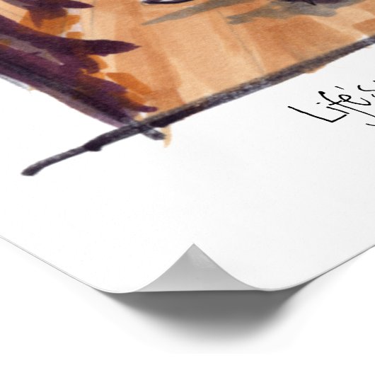 Die Arbeit des Lebens Poster (Ecke)