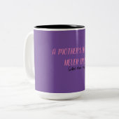 Die Arbeit einer Mutter wird nie Tasse gemacht (Vorderseite Links)