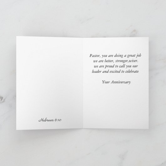 Die Arbeit für Ihn.e Karte (Innenseite)