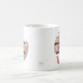 Die Arbeit interferiert mit meinem Fußball Kaffeetasse (Mittel)