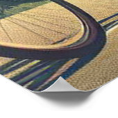 Die Arbeit ist das belohnte Radgebirge Poster (Ecke)