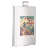 Die Arbeit ist das belohnte Runner Mountains Flachmann (Rechts)