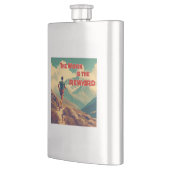 Die Arbeit ist das belohnte Runner Mountains Flachmann (Links)