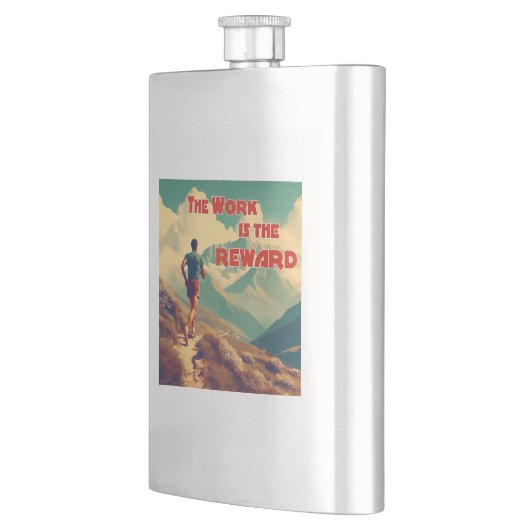 Die Arbeit ist das belohnte Runner Mountains Flachmann (Links)