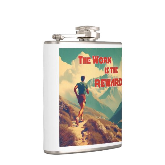 Die Arbeit ist das belohnte Runner Mountains Flachmann (Rechts)