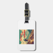 Die Arbeit ist das belohnte Runner Mountains Gepäckanhänger (Vorderseite vertikal)