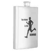 Die Arbeit ist der Belohnungsläufer Flachmann (Rechts)