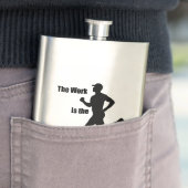 Die Arbeit ist der Belohnungsläufer Flachmann (Beispiel)