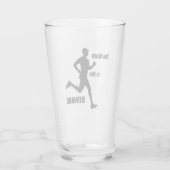 Die Arbeit ist der Belohnungsläufer Glas (Rückseite)
