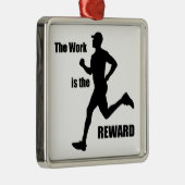 Die Arbeit ist der Belohnungsläufer Ornament Aus Metall (Rechts)