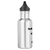 Die Arbeit ist die Belohnung, die die weibliche Fü Edelstahlflasche (Links)