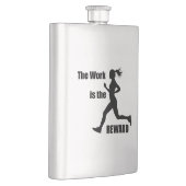 Die Arbeit ist die Belohnung, die die weibliche Fü Flachmann (Rechts)