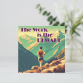 Die Arbeit ist die Belohnung Frauen Runner Mountai (Stehend Vorderseite)