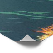 Die Arbeit ist die Belohnung Frauen Runner Mountai Poster (Ecke)