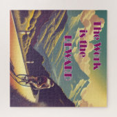 Die Arbeit ist die Belohnung für die Fahrradgebirg Puzzle (Horizontal)