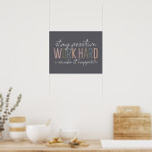 Die Arbeit ist hart, damit es zu einem Motivierend Poster (Küche)