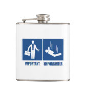 Die Arbeit ist wichtig, das Tauchen in der Luft is Flachmann (Vorderseite)