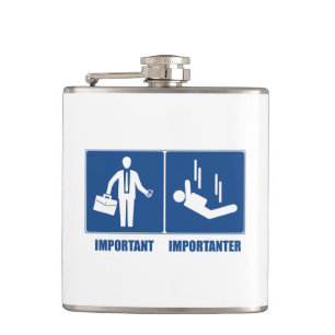 Die Arbeit ist wichtig, das Tauchen in der Luft is Flachmann