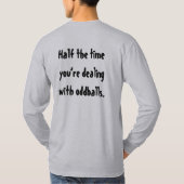 Die Arbeit ist wie ein Spiel von Pool lustigen Spa T-Shirt (Rückseite)