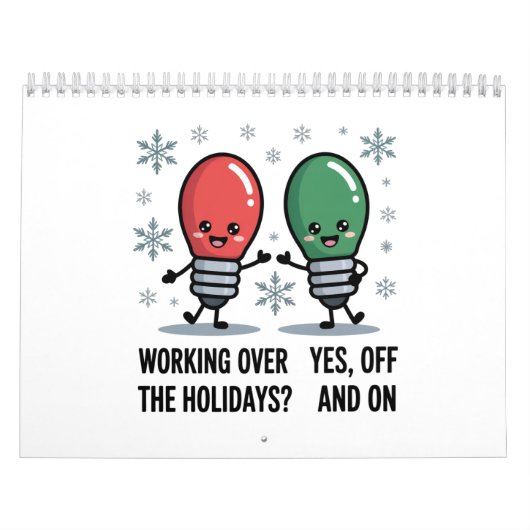 Die Arbeit über Weihnachten Weihnachtswitz Kalender (Titelbild)