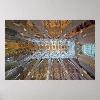 Die Arbeit von Gaudi - Sagrada Familia, Barcelona Poster