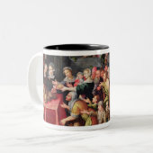 Die Arbeiten der Gnade Zweifarbige Tasse (Vorderseite Links)