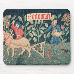 Die Arbeiten der Monate, Elsass (Tapisserie) Vict Mousepad