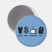 die Arbeitserwerb Magnet (Vorderseite/Rückseite)