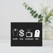 die Arbeitserwerb Postkarte (Stehend Vorderseite)