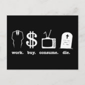 die Arbeitserwerb Postkarte (Vorderseite)