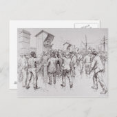 Die Arbeitslosen in London Postkarte (Vorne/Hinten)